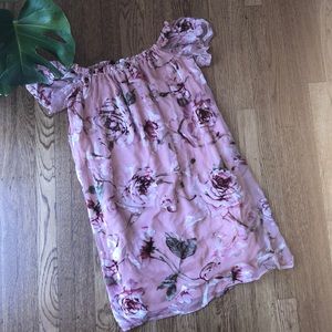 Off Shoulder Floral Dress